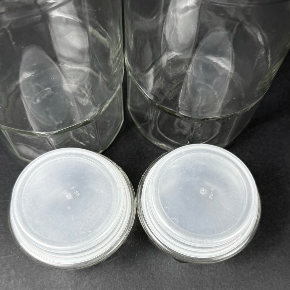Vintage Planters Mr. Peanut Glass Jars With Lids 1978 Anchor Hocking - Set Of 2 - Picture 5 of 10